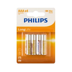 Battery Philips Longlife H/D AAA 4Pk