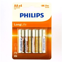 Battery Philips Longlife H/D AA 4Pk