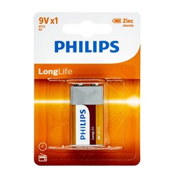 Battery Philips Longlife H/D 9 Volt 1Pk