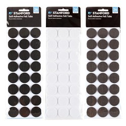 Felt Adhesive Round Shape 24Pk
