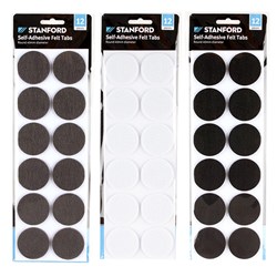 Felt Adhesive Round Shape 12Pk