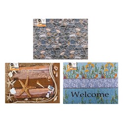 Mat Rubber Printed 45x60cm 3 Asstd