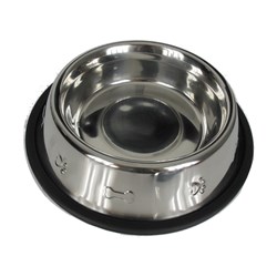 Dog Bowl Embossed S.Steel 900ml
