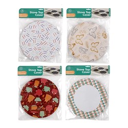 Stove Top Cover Metal Printed 4 Pk 4 Asstd Des