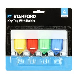 Key Tag w Holder 4Pk