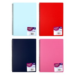 Notebook Basic PP Col A4 120pg