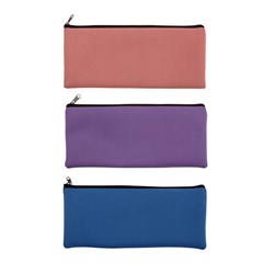 Pencil Case 1 Zip EVA 330x130mm Asstd Cols
