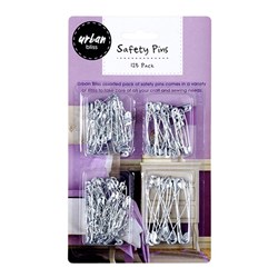 Pins Safety Asstd Sizes Pk125