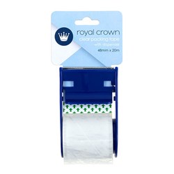 Tape Packing Clear 1Pk w Dispenser 20Mx48mm 45 Micron