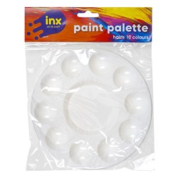 Paint Palette Plastic Round Holds 10 Col 170mm