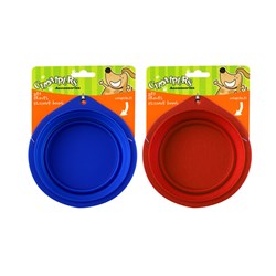 Bowl Pet Travel 2 Asstd Colours Blue Red