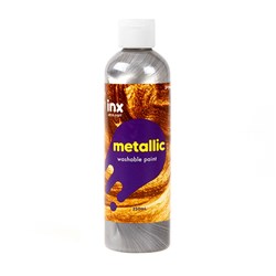 Paint Washable Bottle 250ml Metallic Silver