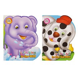 Book Kids Colouring Animals 16pg Shaped