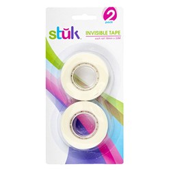 Tape Refill Invisible 18mm x 33M 2pk