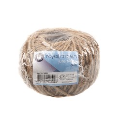 Twine Jute Roll 1Pk 60Mx1.5mm