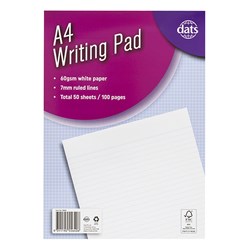 Pad Paper Writing A4 100pg P7.2 FSC Mix Credit