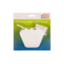 Denture Bath w Brush Set