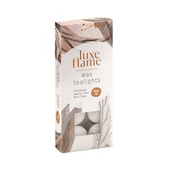 Tealights White 9 Hour Pk10 Unscented