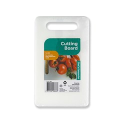 Chopping Board Plastic White 25x15x0.5cm