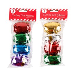 Ribbon Curling Metallic 5mm x 10M 4pk