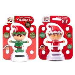 Xmas Elves BB Solar Wobbling Dancing Elf
