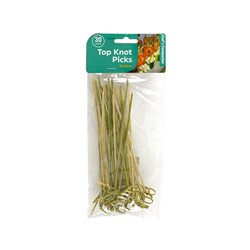 Skewer Top Knot Bamboo 15cm Pk30