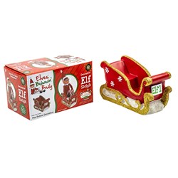 Xmas Elves BB Elf Sleigh 16x7x9cm