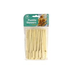 Skewer Paddle Bamboo 12cmx3mm Pk40