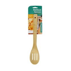 Spoon Slotted Bamboo 29x6cm