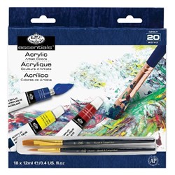 12 ML Acrylic Paint 18pk W/Br