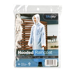 Raincoat Hooded EVA Clear 115x65cm