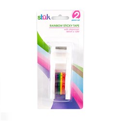 Dispenser w Tape Rainbow 18mm x 10M