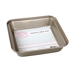 Baking Pan Square Non-stick Champagne Col 23x22x5cm