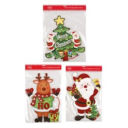 Decoration Hanging Paper EVA Glter Xmas 3 Asst