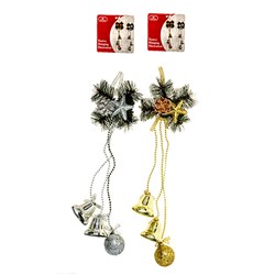 Hanging Decoration Xmas 12x42cm 2 Asstd