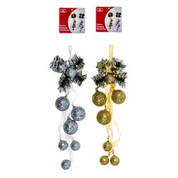 Hanging Decoration Xmas 11x38cm 2 Asstd