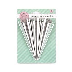 Mould Cream Horns Stainless Steel Pk3