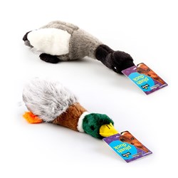 Dog Toy Plush Squeaky Duck 33cm 2 Asstd