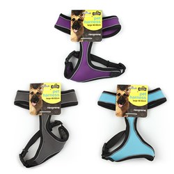 Harness Pet Neoprene Large 48-62cm 3 Asstd Colours