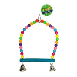 Bird Swing w Bells 15x24cm