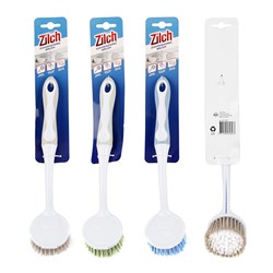 Dish Brush Round Pk1 3 Asstd Cols