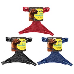 Harness Pet Flex Knit Fabric XLarge 75-105cm 3 Asst Colours
