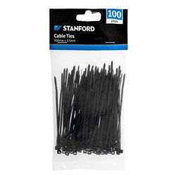 Cable Ties Black 100Pk 100x2.5mm