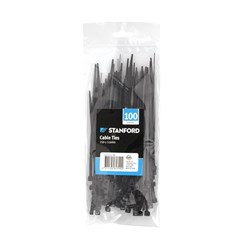 Cable Ties Black 100Pk 150x3.6mm