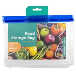 Food Storage Zipper Bag PEVA Pk1 25.5x18cm