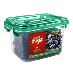 Lights Fairy Solar White 8F Pk720