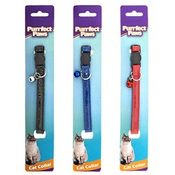 Collar Cat w Bell 3 Asst Cols