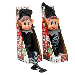 Xmas Elves BB Large Elf Black 2 Asstd