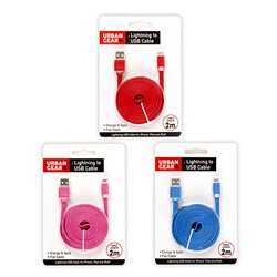 Lightning USB Cable 3 Asstd 2M
