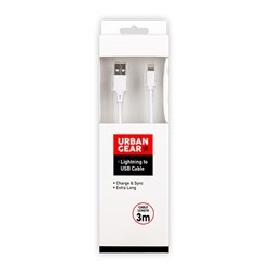 Lightning USB Cable White 3M